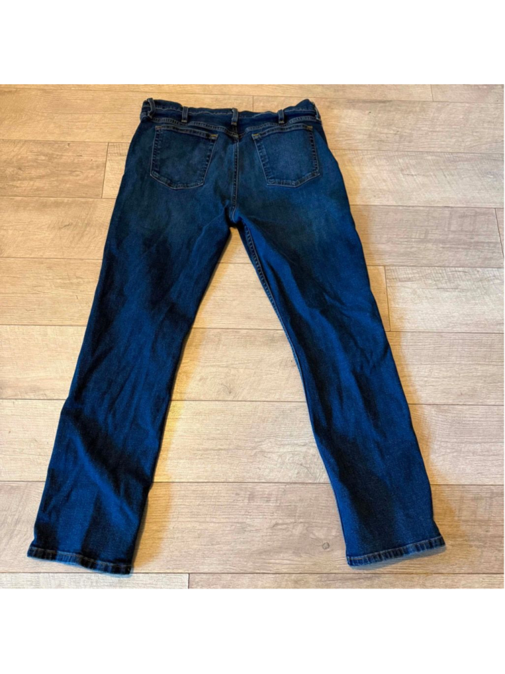 George Men’s Straight Fit Dark Wash Blue Denim Jeans